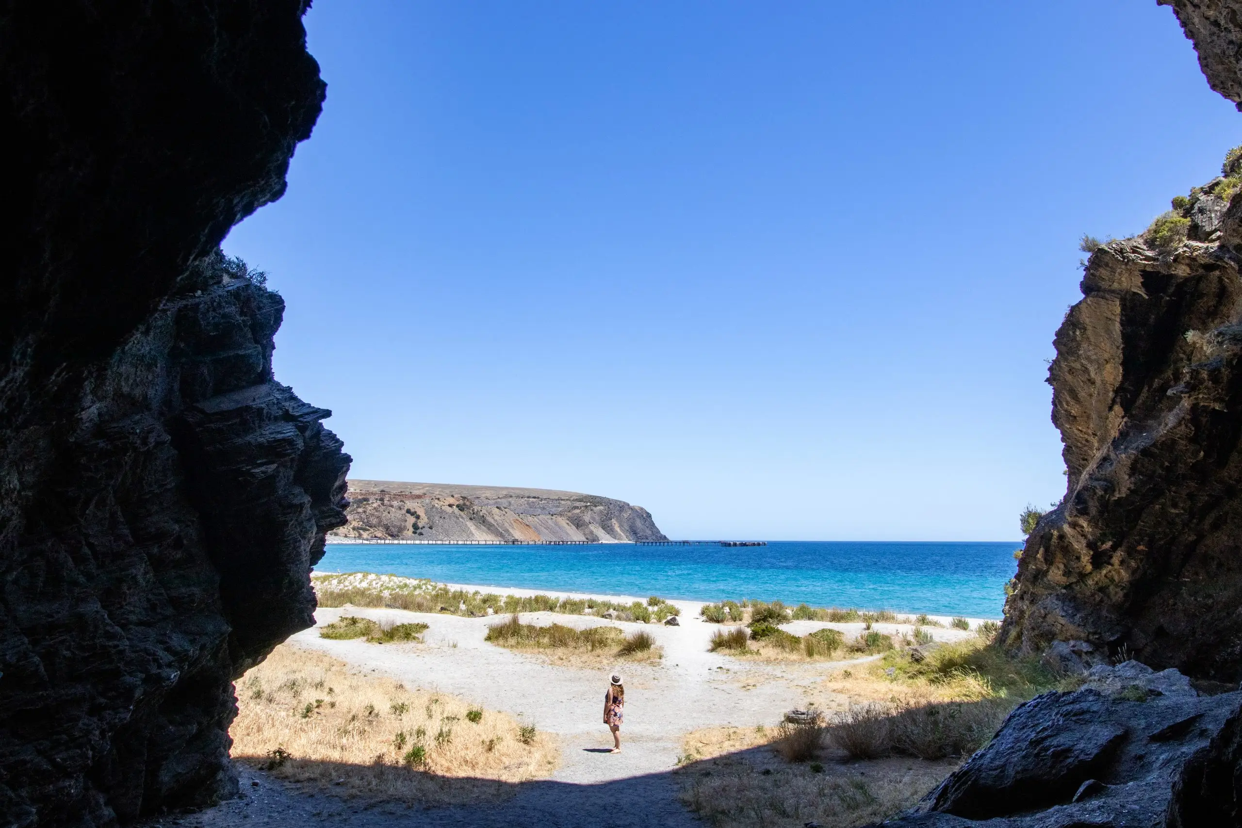 Rapid bay beautiful beach and cave