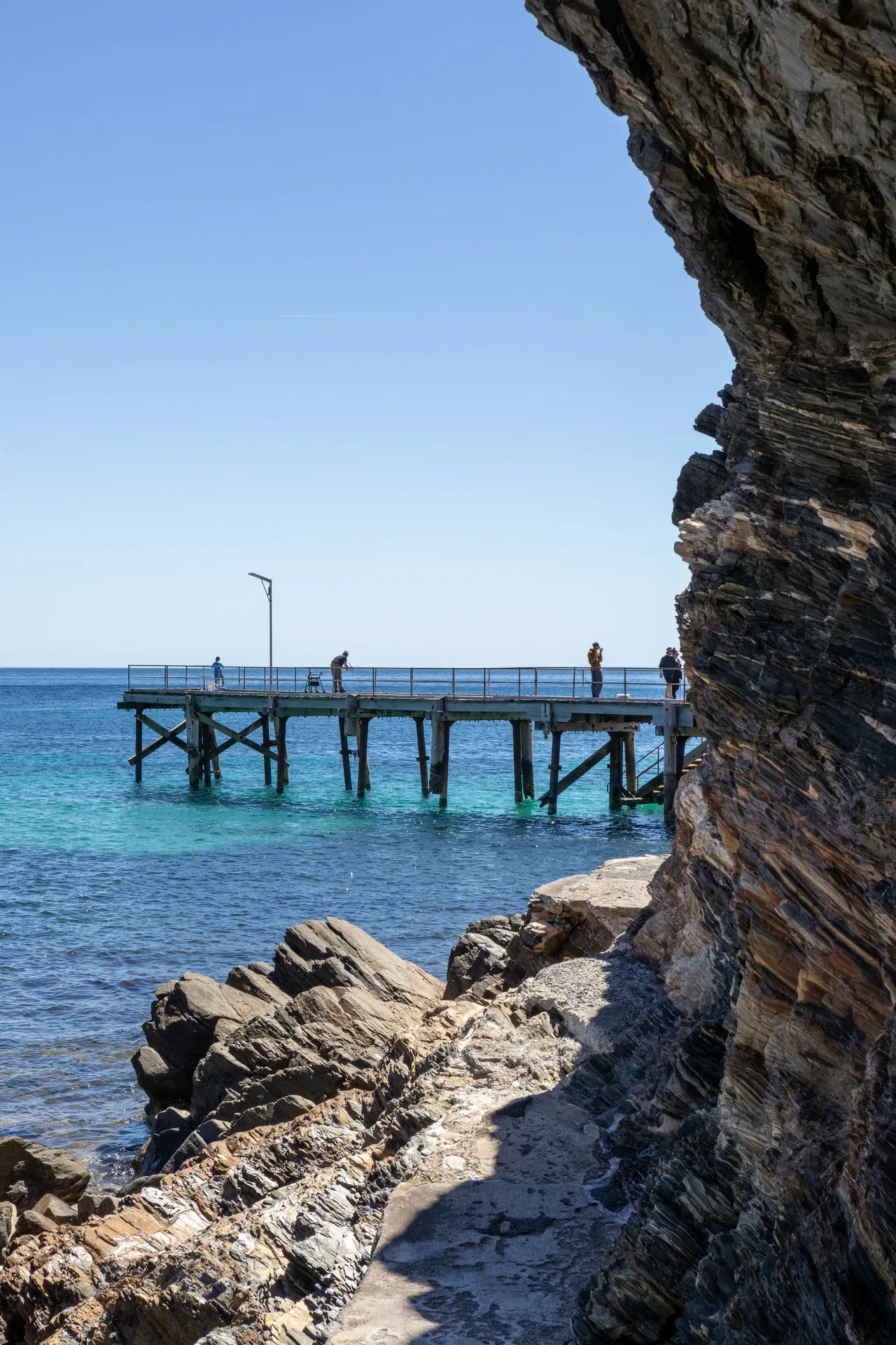 second valley jetty beach near adelaide